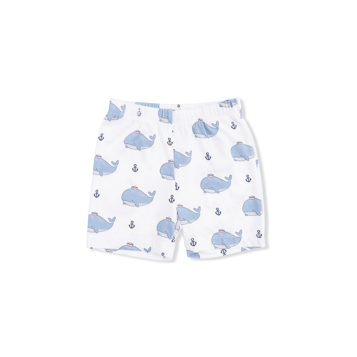 Angel Dear Bubbly Sailor Whales Blue - Loungewear Short Set - 