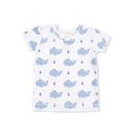 Angel Dear Bubbly Sailor Whales Blue - Loungewear Short Set - 