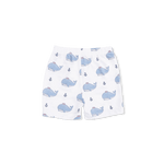 Angel Dear Bubbly Sailor Whales Blue - Loungewear Short Set - 