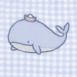 Angel Dear Bubbly Sailor Whales Blue - Sleeveless Jon Jon - 