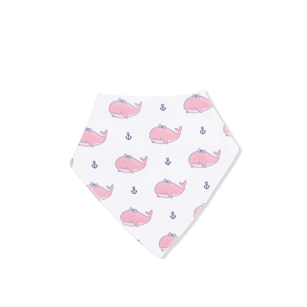 Angel Dear Bubbly Whale with Bow Pink - Bandana Bib - 