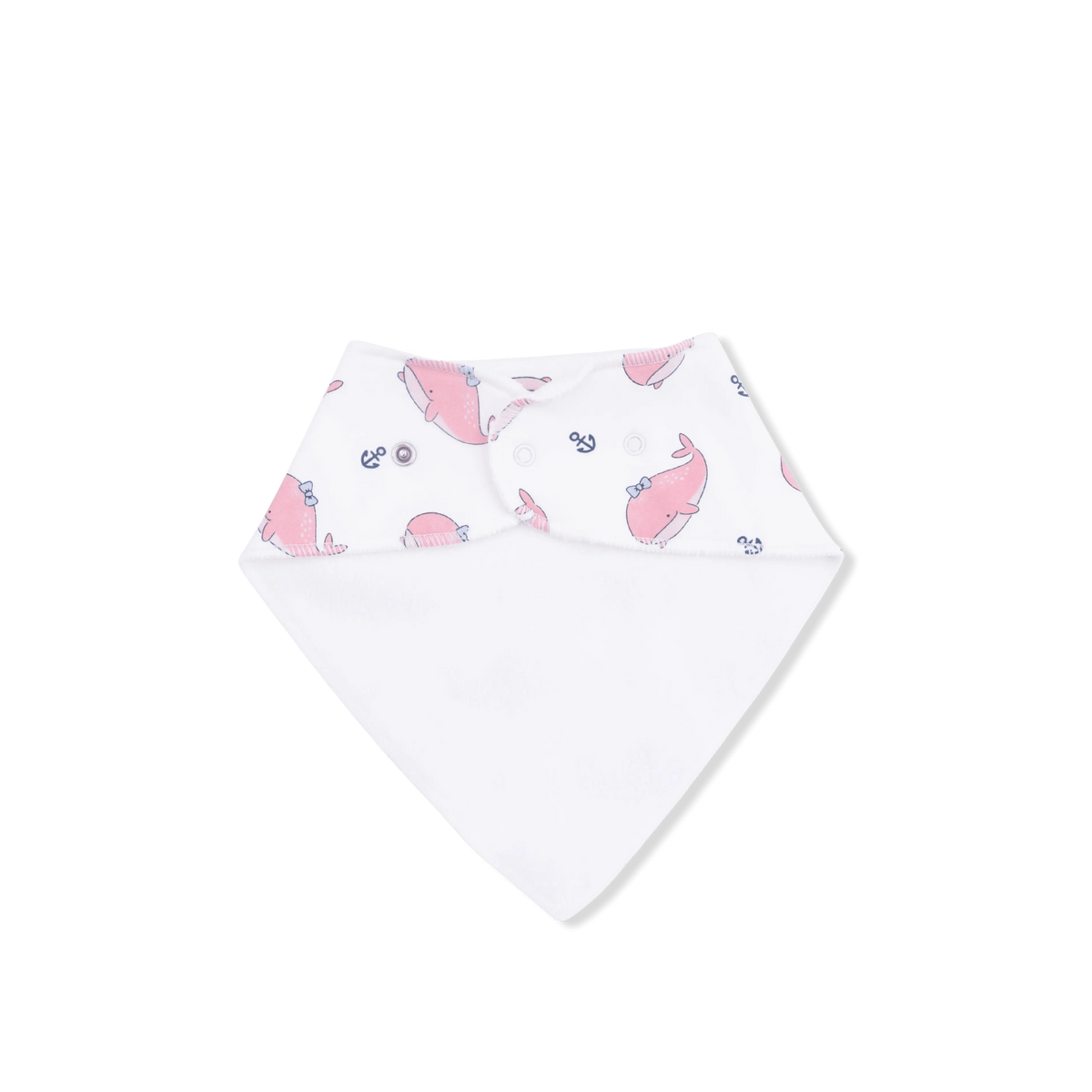Angel Dear Bubbly Whale with Bow Pink - Bandana Bib - 
