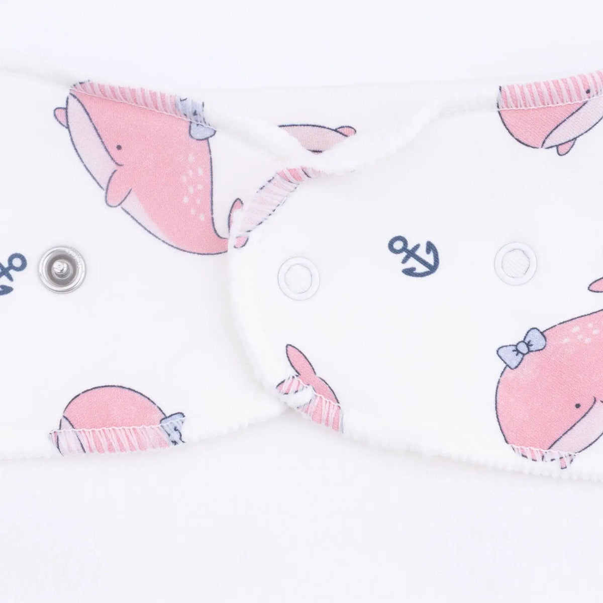 Angel Dear Bubbly Whale with Bow Pink - Bandana Bib - 