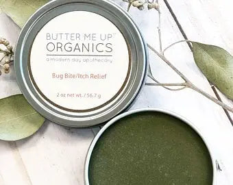 Bug Bite Anti Itch Cream Organic Relief for Itchy Skin Soothing Treatment Butter Me Up Organics