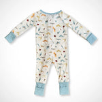 Kolorful Bug Buddies Bamboo Baby Pajamas with Two Way Zipper and Fold Over Hands and Feet - Everetts Place Boutique - 