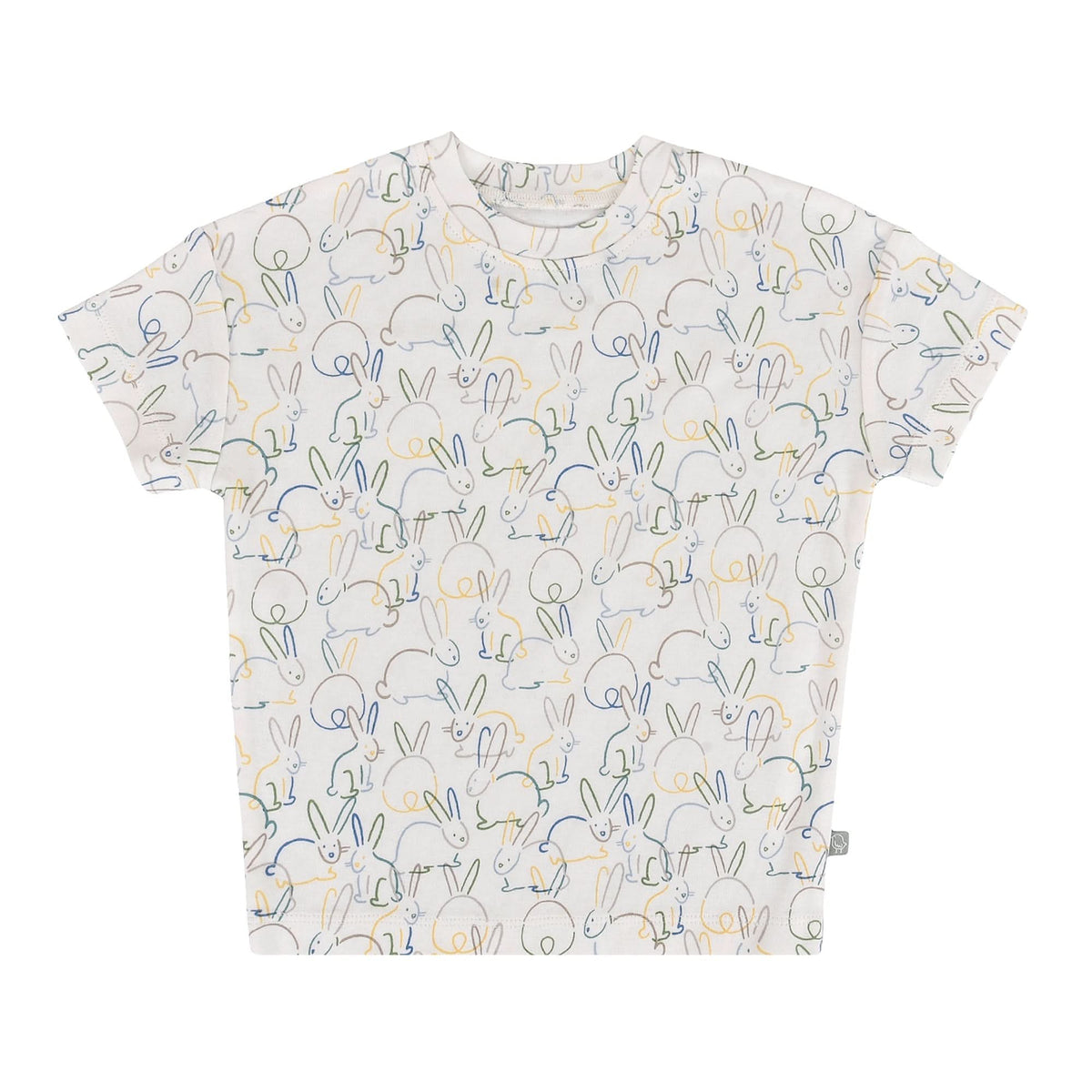 Organic Cotton Toddler Boxy Tee - Bunnies