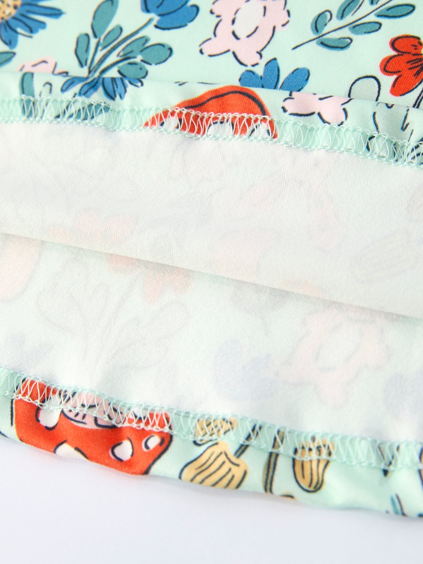 Rylee Faith Designs Bunny and Mushroom Print Girls' Dress - 