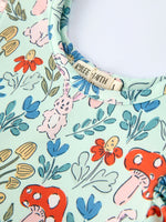 Rylee Faith Designs Bunny and Mushroom Print Girls' Dress - 