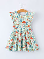 Rylee Faith Designs Bunny and Mushroom Print Girls' Dress - 