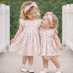 Tesa Babe Bunny Blooms Baby Girl's Bamboo Skirted Bodysuit for Easter - 