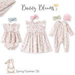 Tesa Babe Bunny Blooms Soft Bamboo Zipper Romper for Easter - 