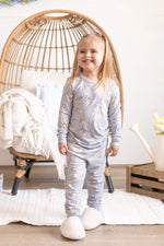 Little Joy Co. Bunny Blossoms 2Pc Bamboo Pajamas Soft Breathable Comfort - Everetts Place Boutique - 