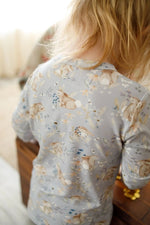 Little Joy Co. Bunny Blossoms 2Pc Bamboo Pajamas Soft Breathable Comfort - Everetts Place Boutique - 