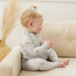 Little Joy Co. Bunny Blossoms Bamboo Zippy Romper For Your Baby Everyday - Everetts Place Boutique - 