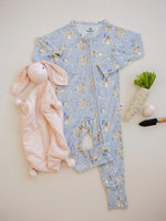 Little Joy Co. Bunny Blossoms Bamboo Zippy Romper For Your Baby Everyday - Everetts Place Boutique - 