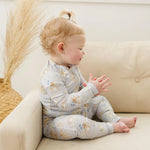 Little Joy Co. Bunny Blossoms Bamboo Zippy Romper - 