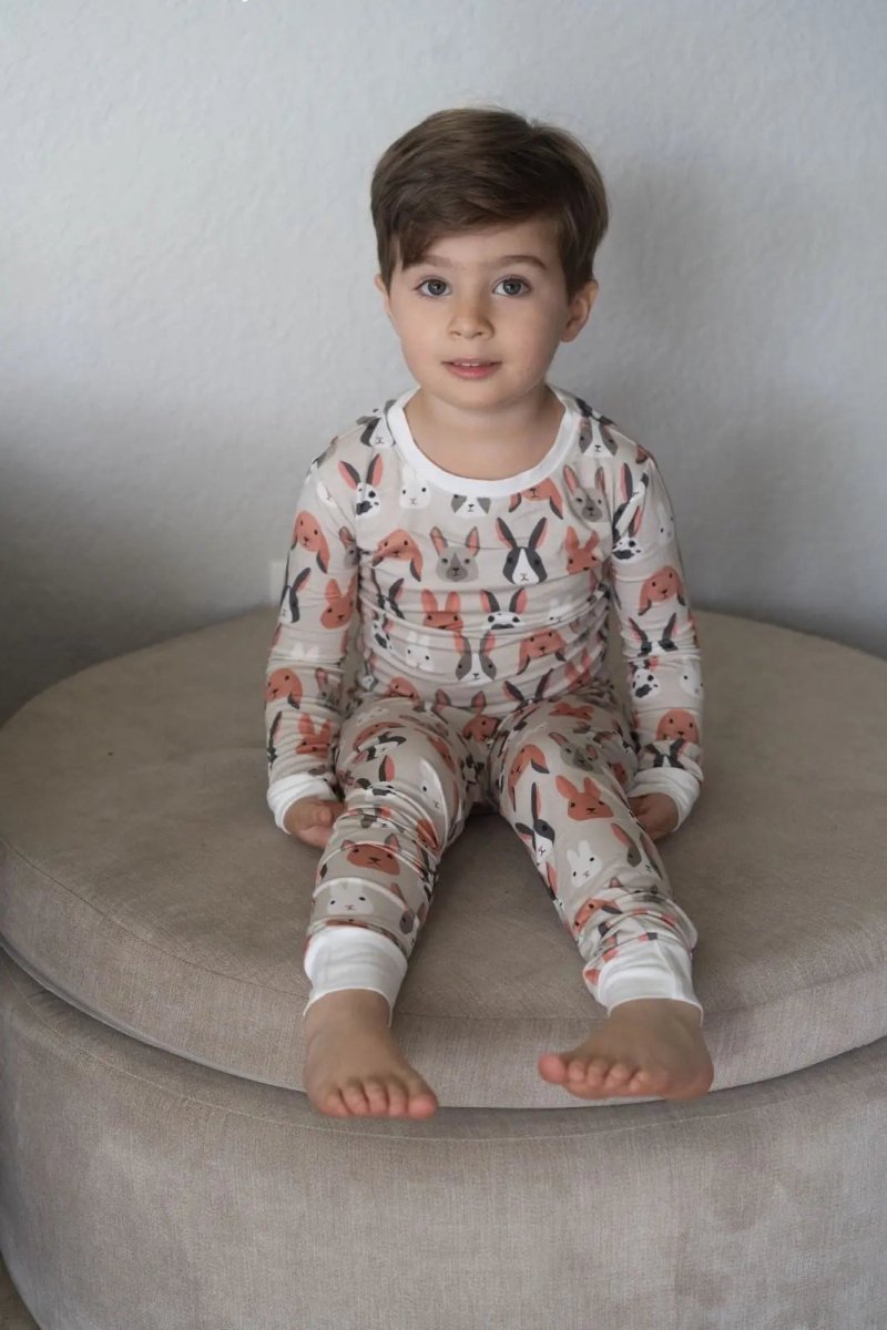 Dreamlet Bunny Crew Two Piece Set Dreamlet Bamboo Viscose Spandex - Everetts Place Boutique - 