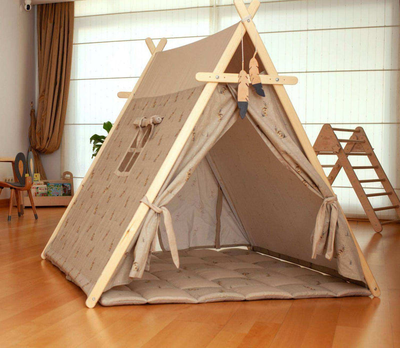 Bunny Play Tent & Play Mat | Indoor Teepee for Kids - Everetts Place: Online Boutique - Furniture