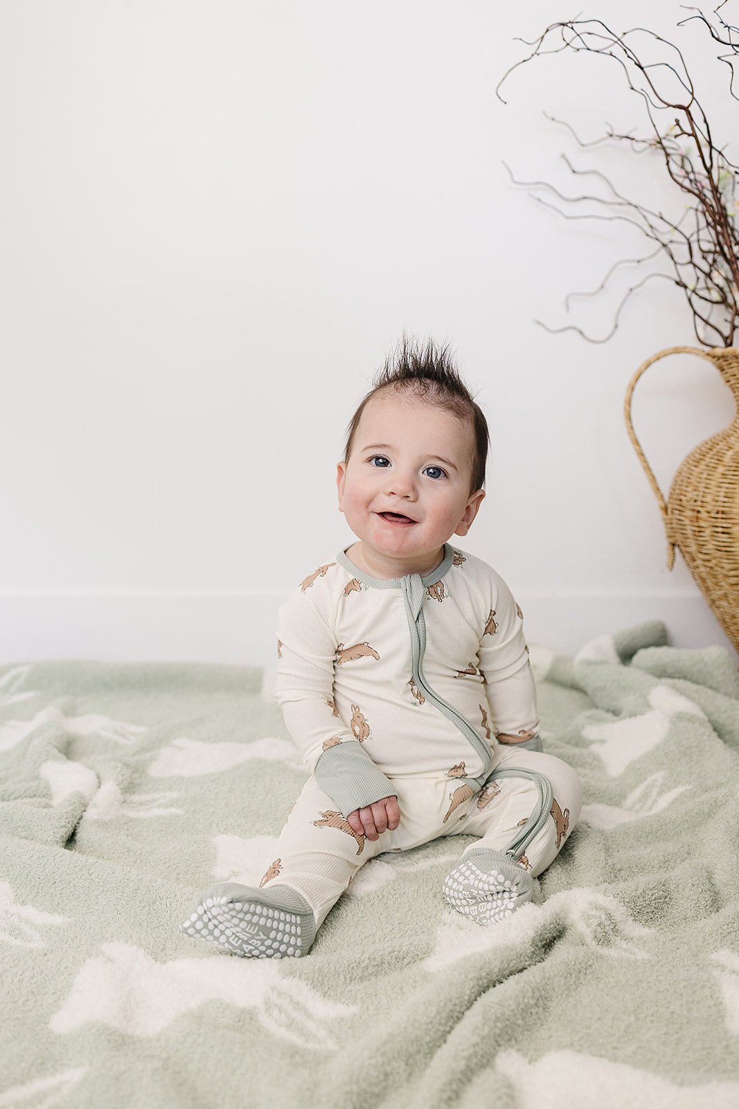 Mebie Baby Bunny Plush Blanket - 