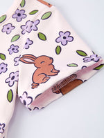 Rylee Faith Designs Bunny Purple Floral Print Girls Dress - 