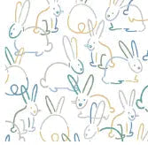 Finn + Emma burp cloth | bunnies - 