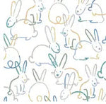 Finn + Emma burp cloth | bunnies - 
