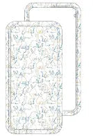 Finn + Emma burp cloth | bunnies - 