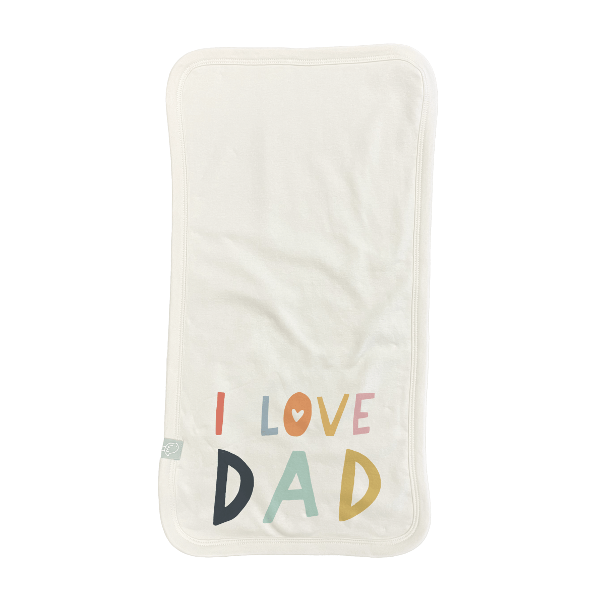 Finn + Emma burp cloth | love dad - 