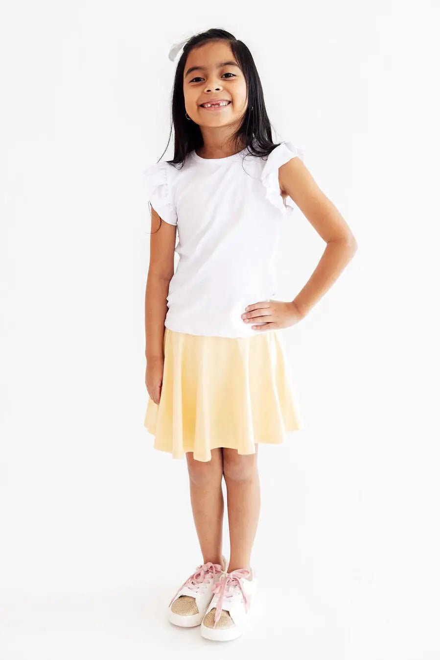 Mila & Rose ® Butter Yellow Twirl Skort - 