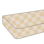 Little Mae & Co Butter Yellow & White Checkered Crib Sheet - 
