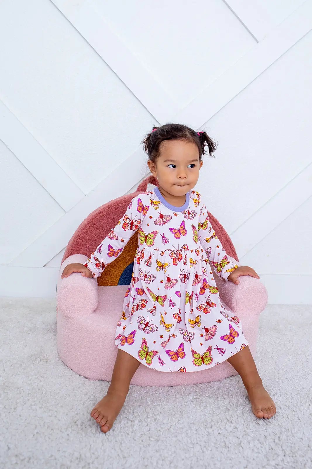 Bestaroo ButterBloom Bamboo Long Sleeve Baby Dress By Bestaroo For Gentle Comfort - 