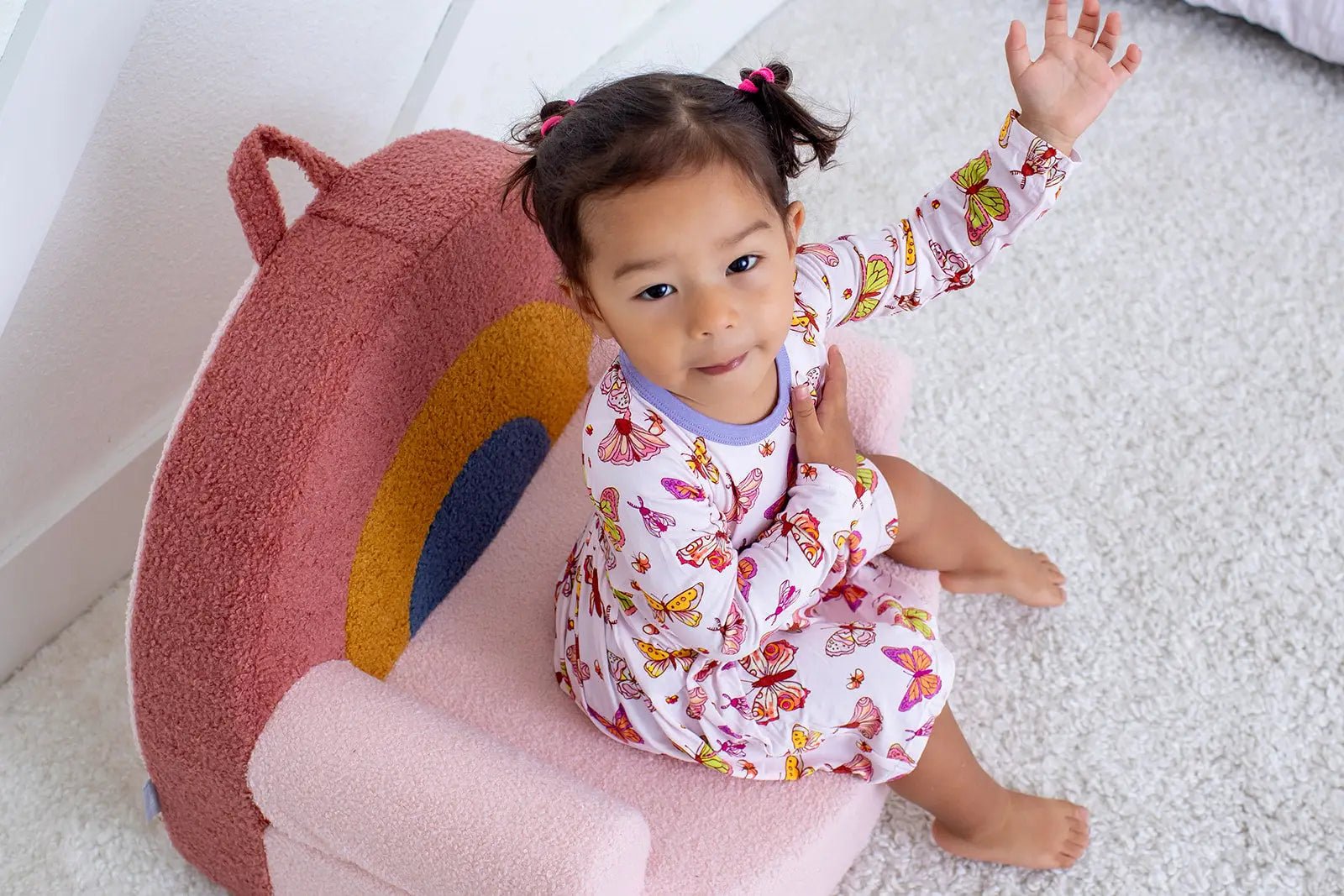 Bestaroo ButterBloom Bamboo Long Sleeve Baby Dress By Bestaroo For Gentle Comfort - 