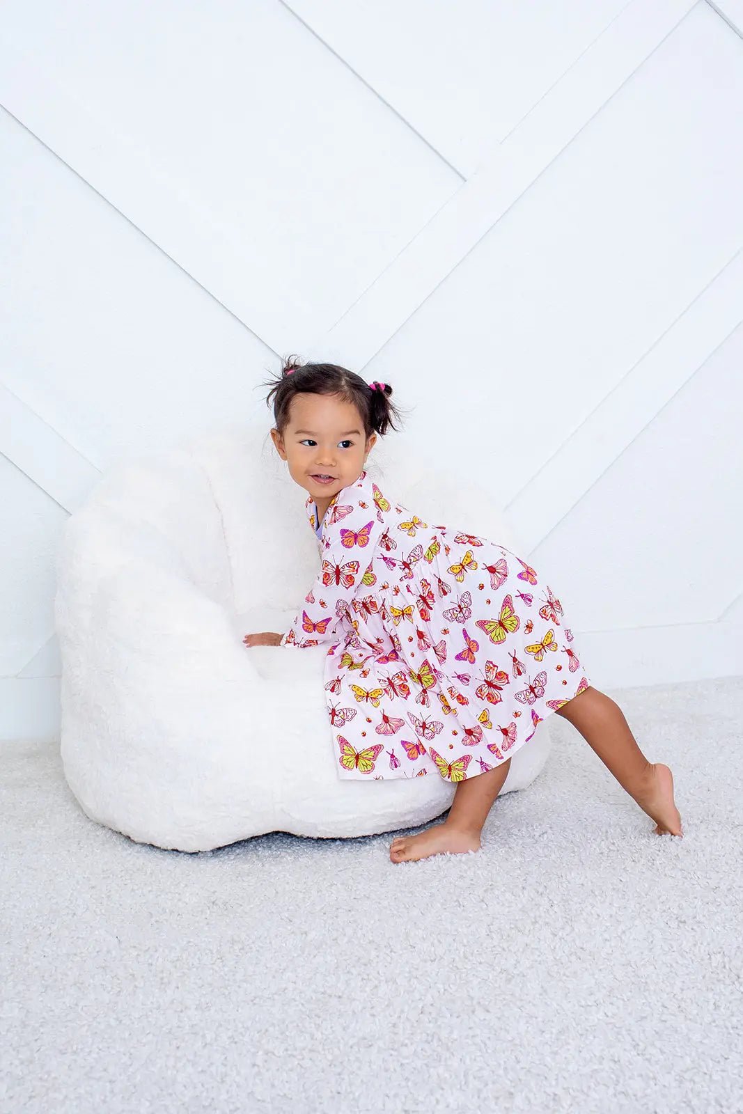 Bestaroo ButterBloom Bamboo Long Sleeve Baby Dress By Bestaroo For Gentle Comfort - 