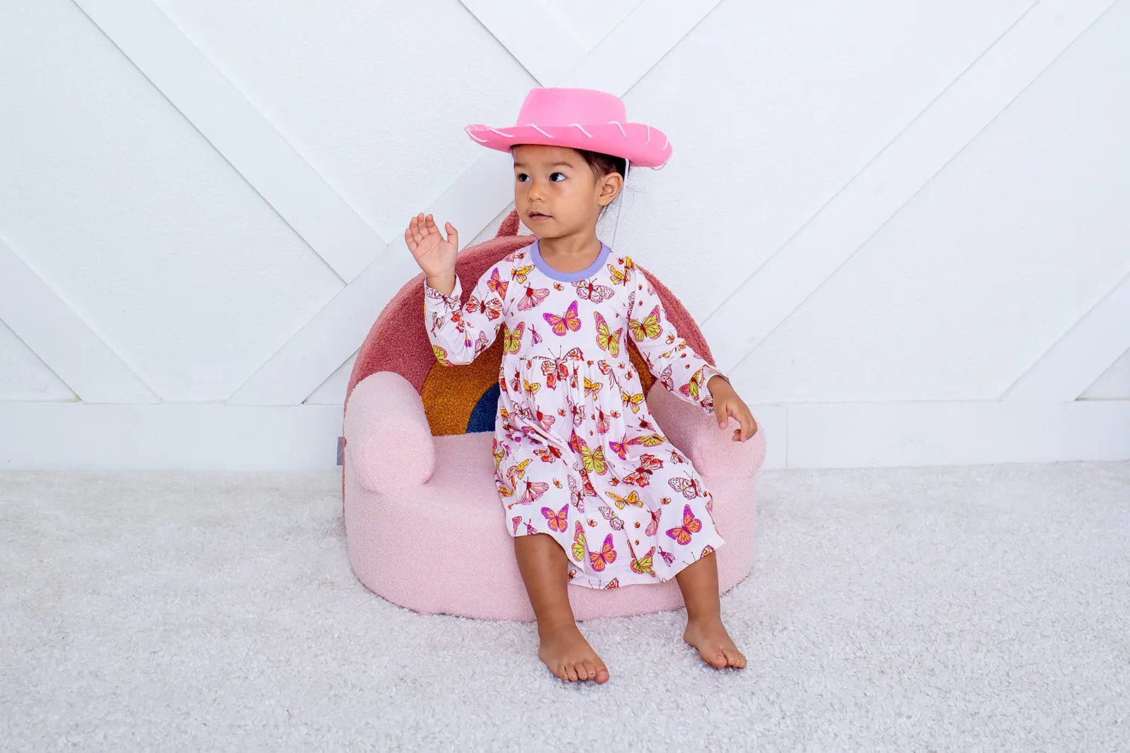 Bestaroo ButterBloom Bamboo Long Sleeve Baby Dress By Bestaroo For Gentle Comfort - 