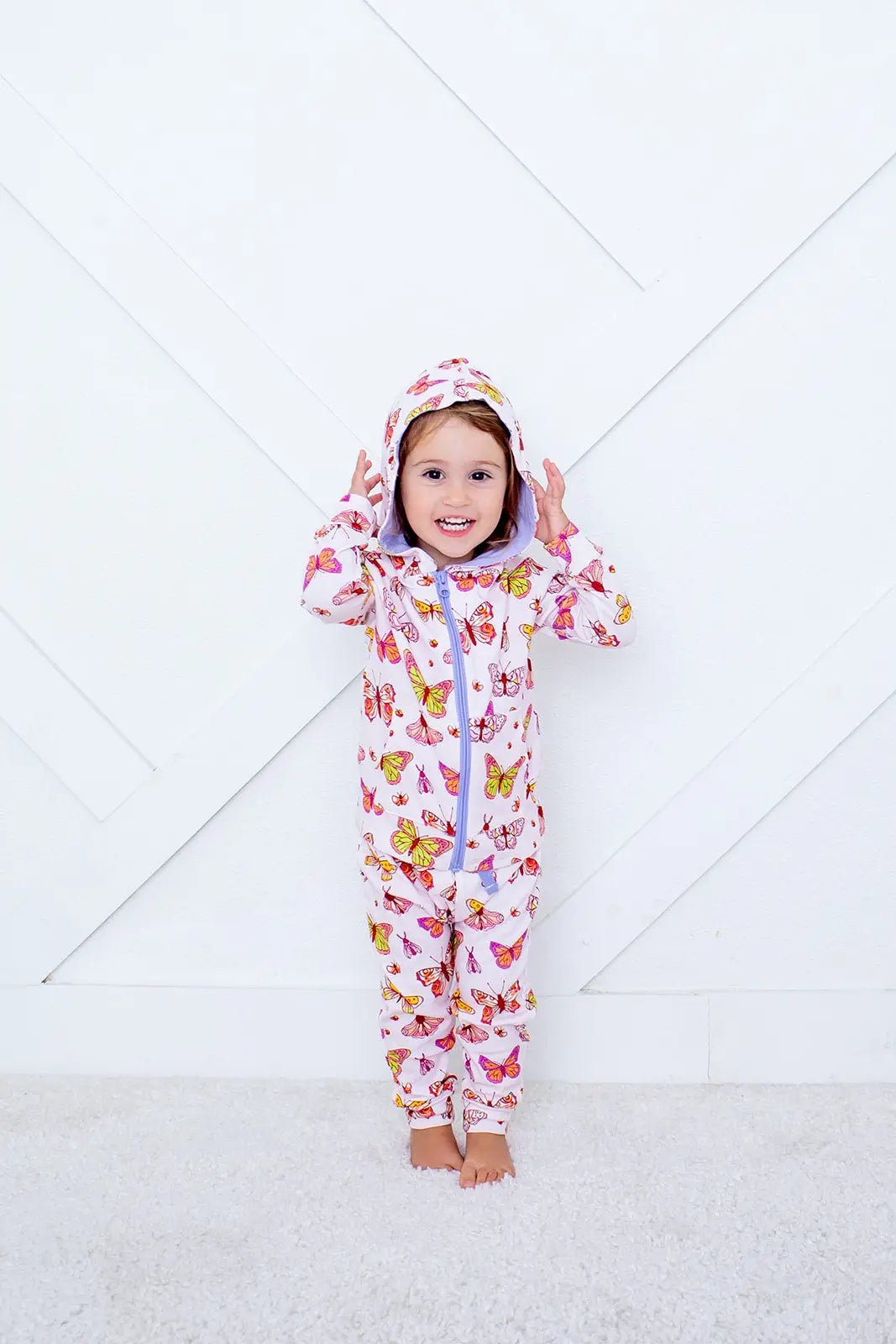 ButterBloom Zipper Hoodie - Sleeve, Baby & Toddler Clothing, Happiness, Child, Pink | Everetts Place