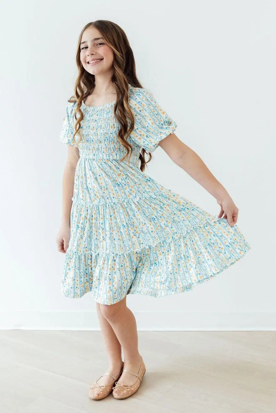 Mila & Rose ® Buttercup Blooms Smocked Ruffle Dress - 