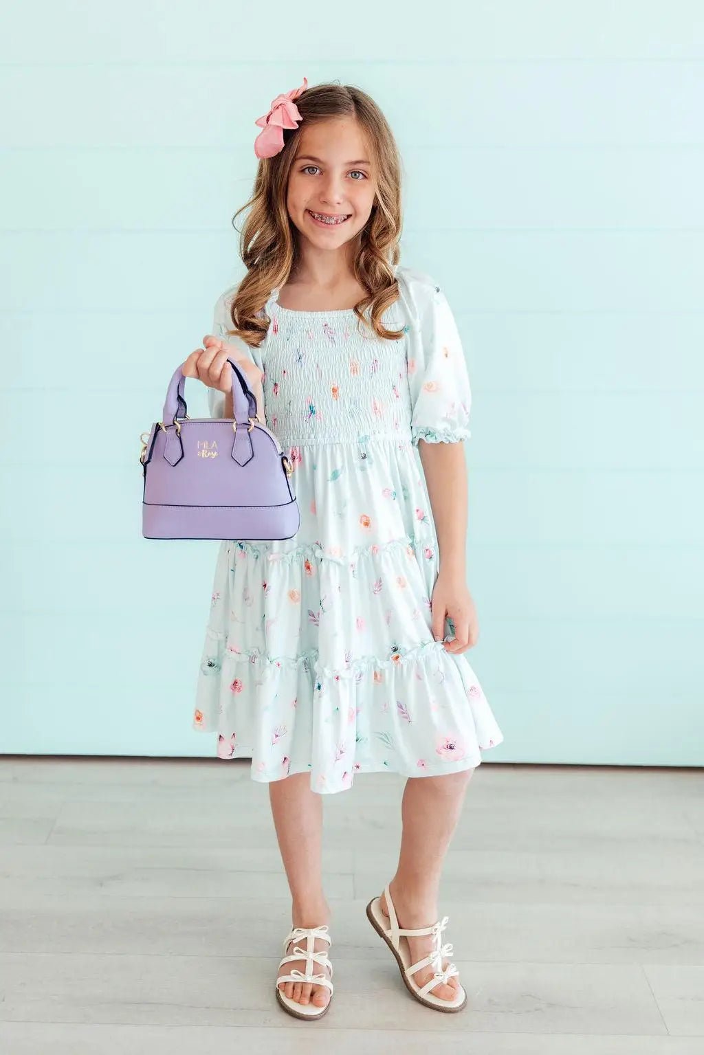 Mila & Rose ® Butterfly Ballet Smocked Ruffle Dress - 