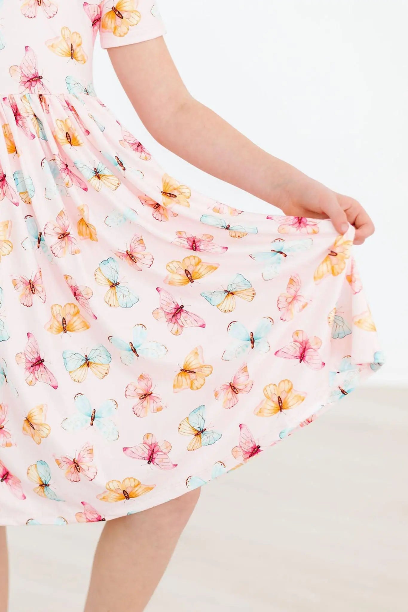 Mila & Rose ® Butterfly Kisses S/S Pocket Twirl Dress - 