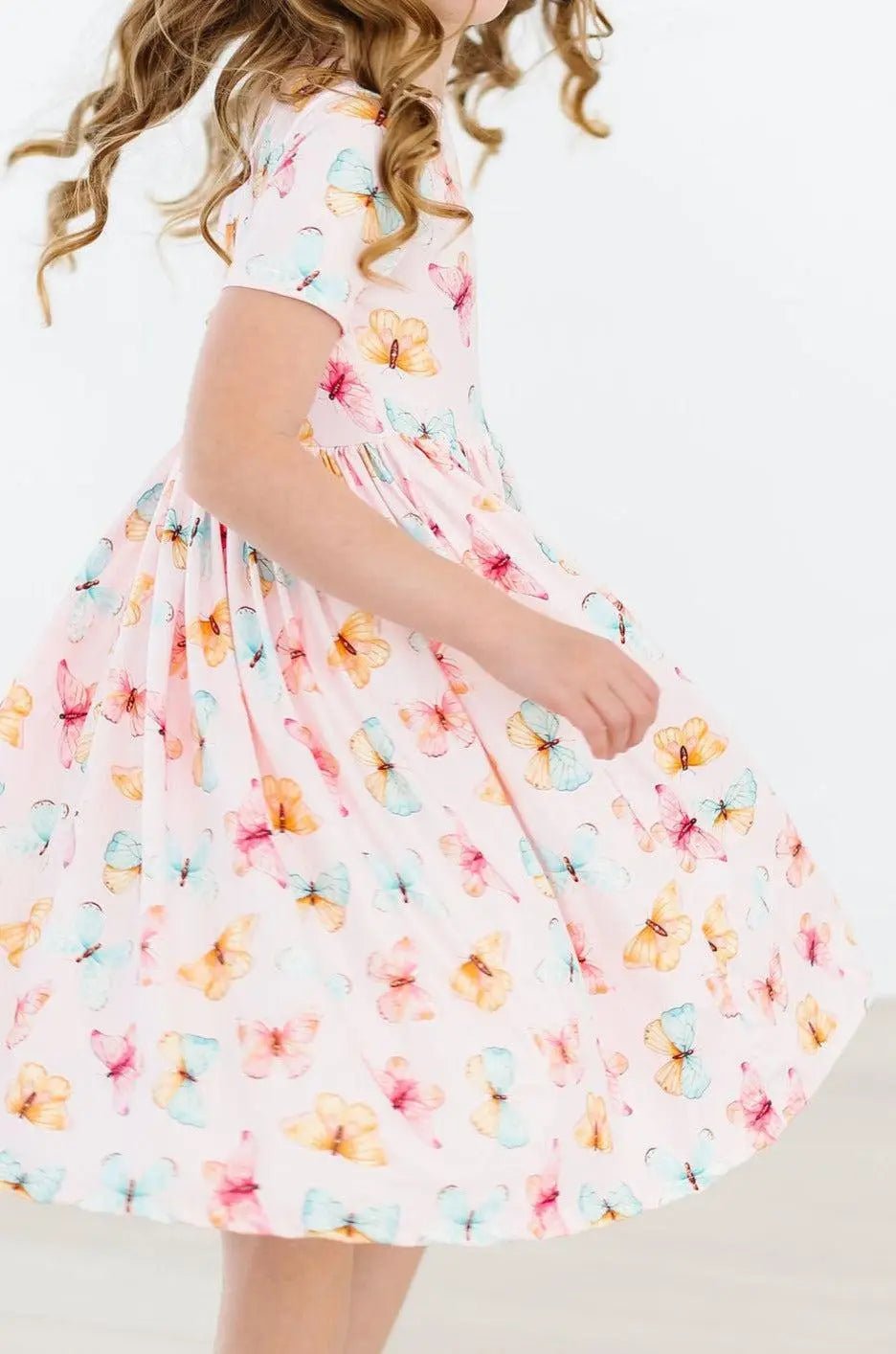 Mila & Rose ® Butterfly Kisses S/S Pocket Twirl Dress - 