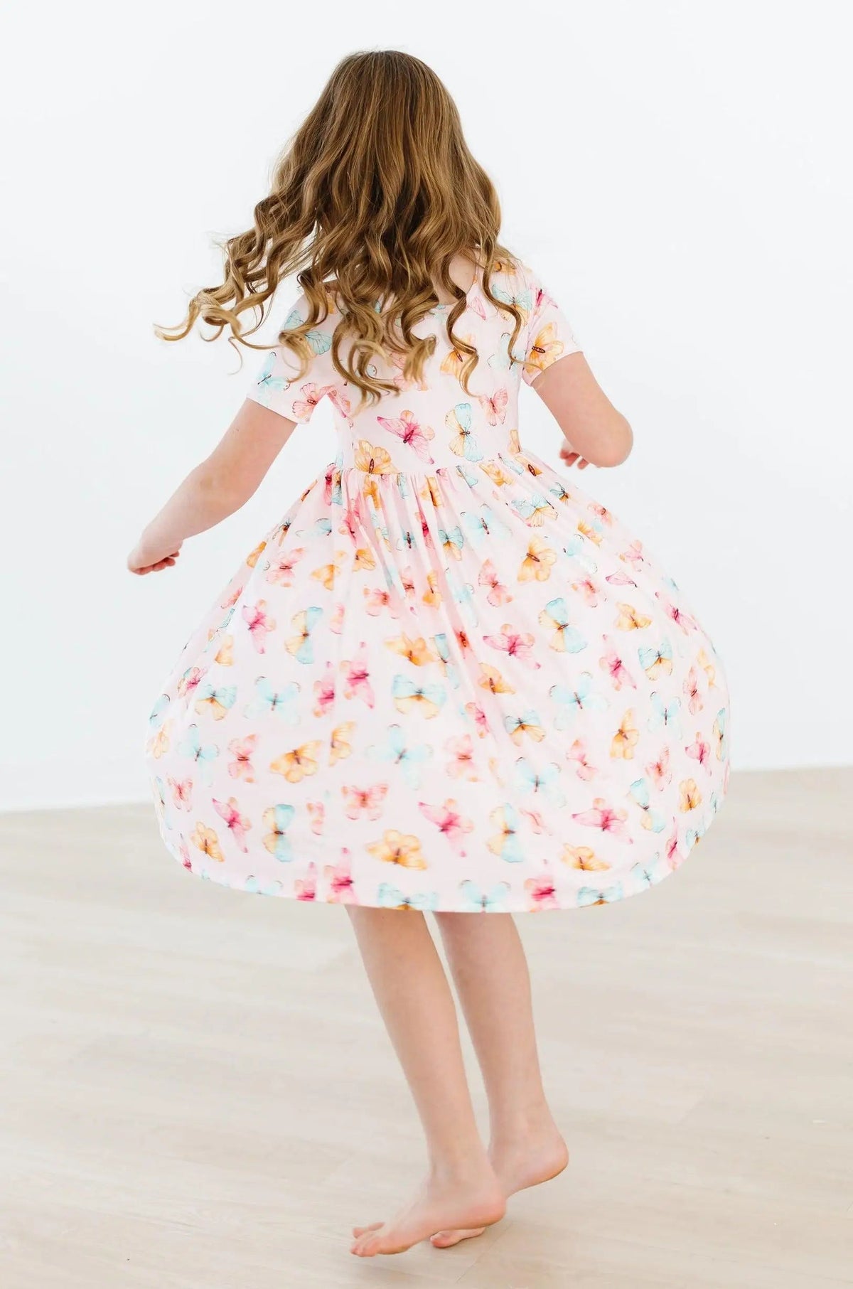 Mila & Rose ® Butterfly Kisses S/S Pocket Twirl Dress - 