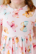 Mila & Rose ® Butterfly Kisses S/S Pocket Twirl Dress - 