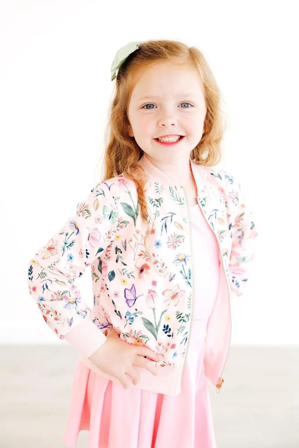 Mila & Rose ® Butterfly Meadows Satin Jacket - 