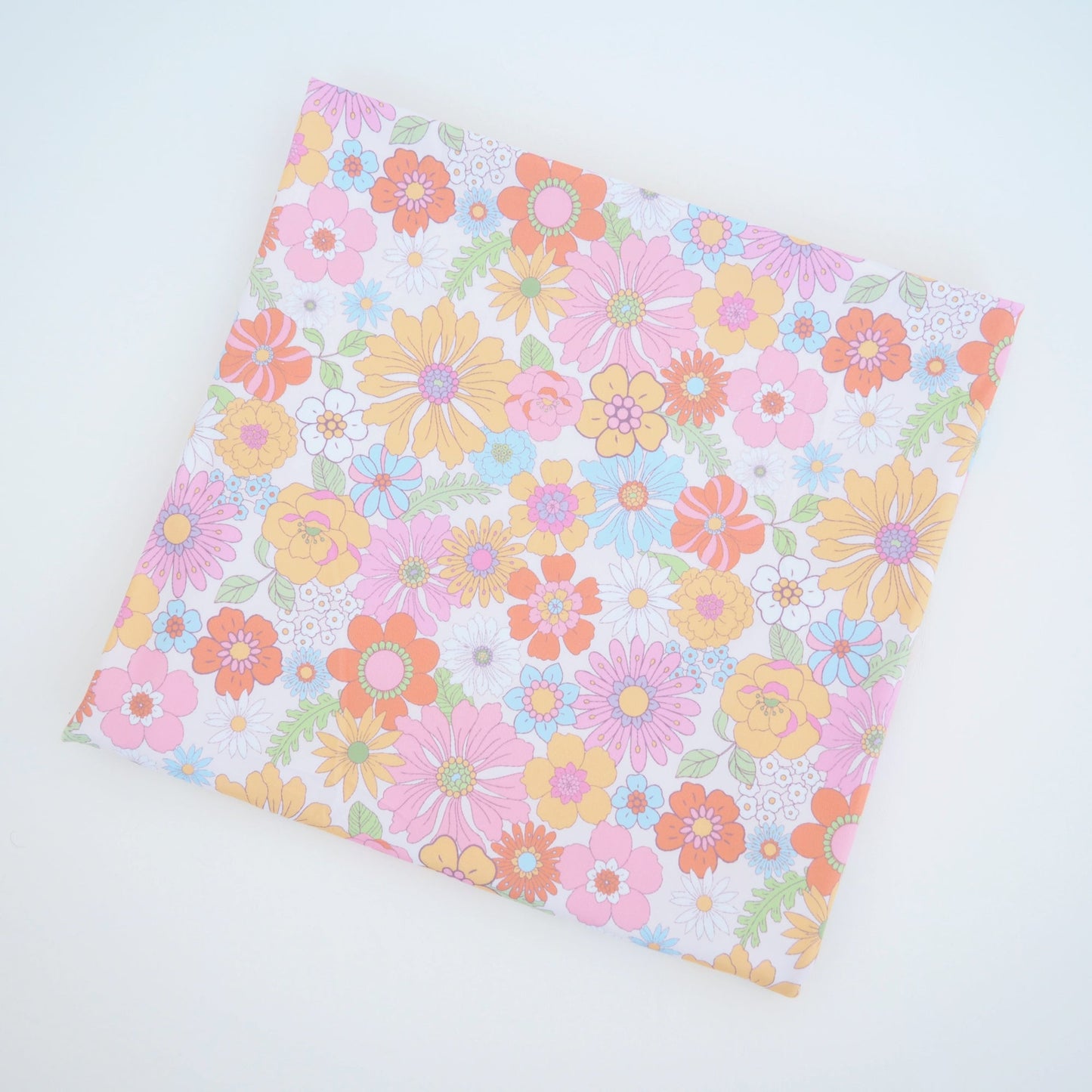 Buttery Soft Stretchy Swaddle Blanket Retro Floral Design for Babies Honey Lemonade