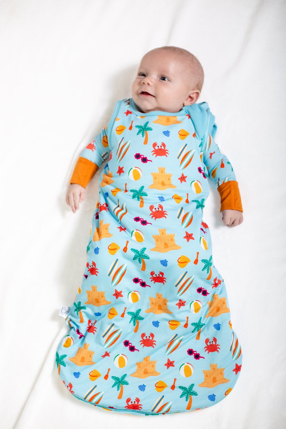 My First Beach Day: Beach Baby Sleep Sack | Soft Breathable Wearable Blanket