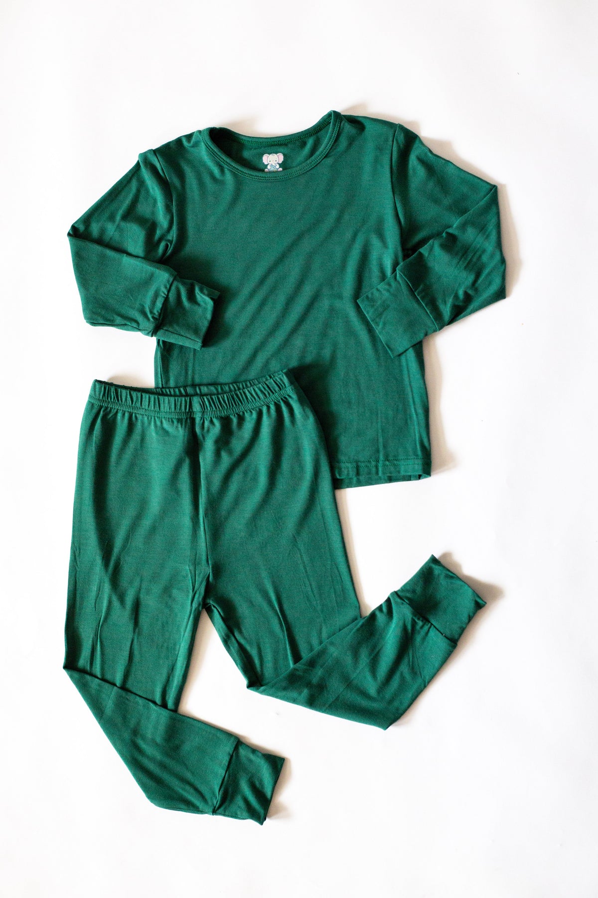 Red and Green Bamboo Two-Piece Pajamas for Kids | Ultra Soft Sleepwear by Rayn’s Tiny Stitches