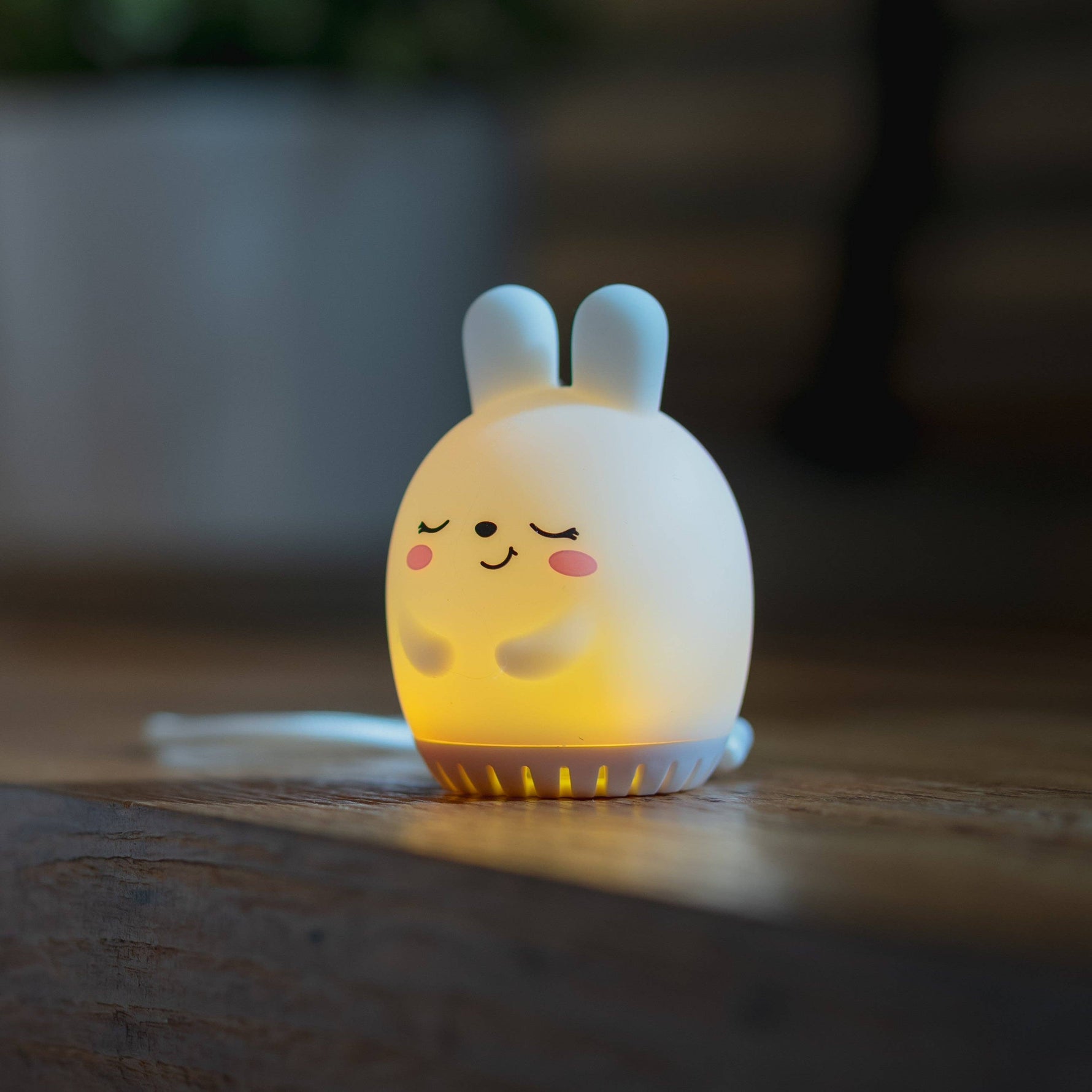 Sleeping Pal mini bunny sound machine night light for toddlers.