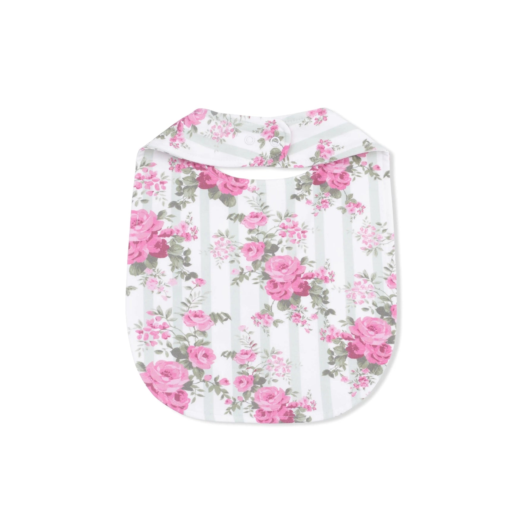 Angel Dear Cabbage Rose Stripe - Feeding Bib - 