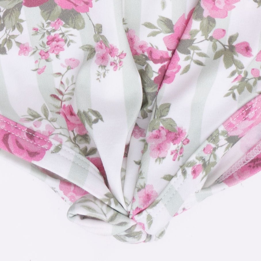 Angel Dear Cabbage Rose Stripe - Knotted GownEveretts Place