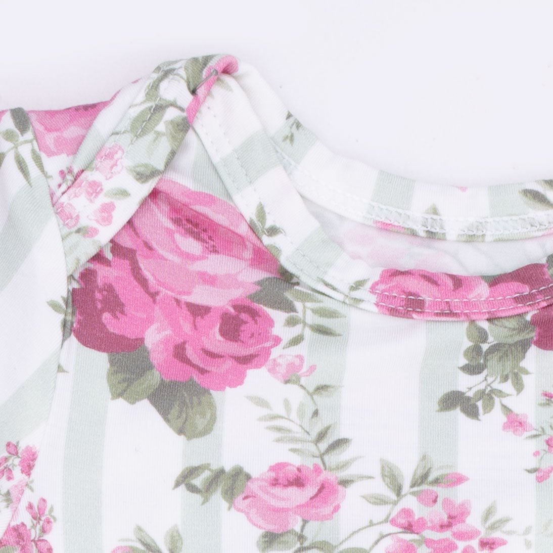 Angel Dear Cabbage Rose Stripe - Knotted GownEveretts Place