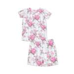 Angel Dear Cabbage Rose Stripe - Loungewear Short Set - 